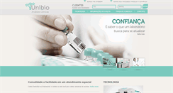 Desktop Screenshot of laboratoriounibio.com.br